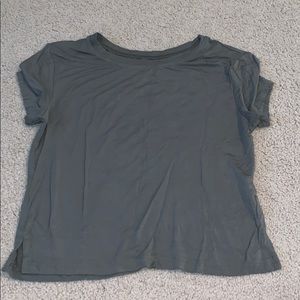 cute olive green top